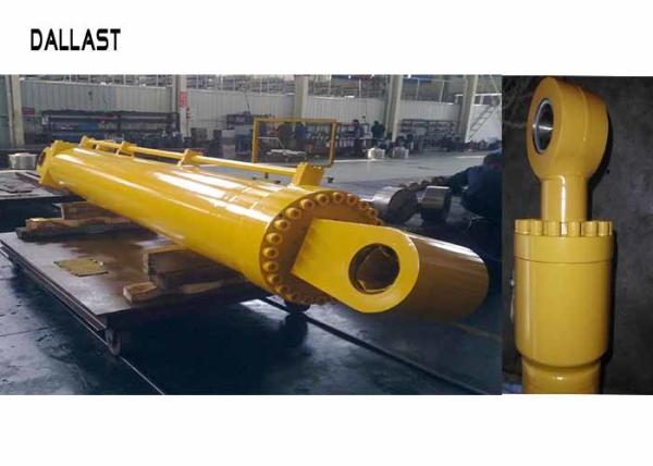 GS Long Stroke Hydraulic Cylinder Piston Flange Chrome for Excavator Boom Bucket