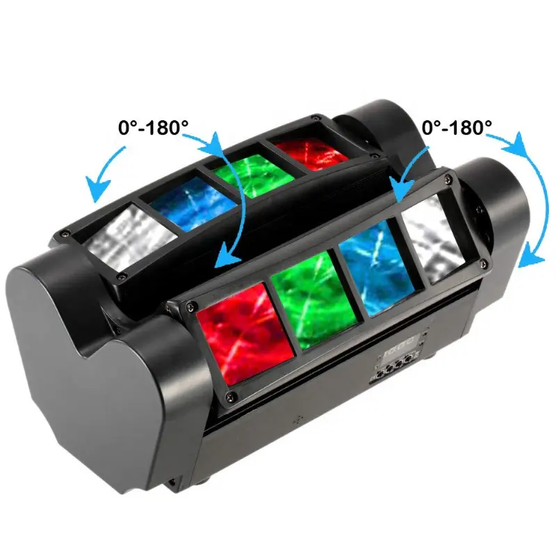 Mini Spider 8*3w Rgbw Led Club Light Dmx 512 Moving Head Wash Light Bar Disco Dj