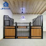 2.3m Height Horse Stall Fronts Powder Coated Or Galvanized Steel And Bamboo Or