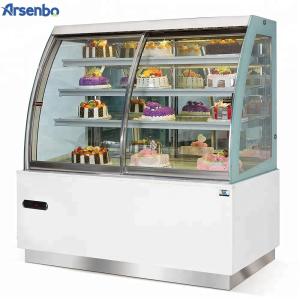 Quality Antiwear Commercial Cake Display Refrigerator 220V Marble Glass Material wholesale