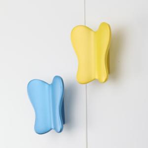Quality 52mm Butterfly Colorful Children Design Zinc Alloy Handle For Kids Room wholesale