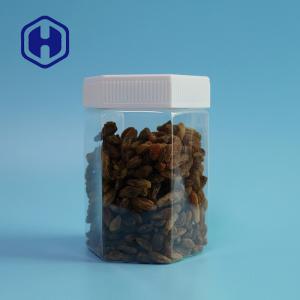 Quality Hexagonal 23oz 680ml Leak Proof Plastic Jar With Screw Lids wholesale