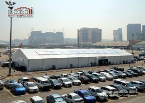 Quality Aluminum Outdoor Exhibition Tents , White Color PVC Sidewall Permanent Structure wholesale