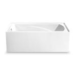 Corner Acrylic Skirt Bathtub Alkali Free MGKIR-DT2587 60"×32"×21"Mm