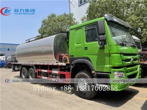 Quality HOWO 6x4 Q304-2B Stainless Steel Asphalt Paving Truck wholesale