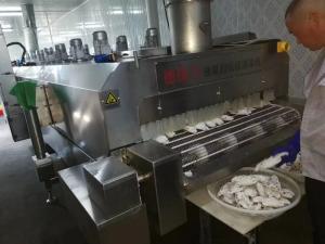Quality Minus 120c Liquid Nitrogen Tunnel Freezer Commercial Blast Chiller 2000kg/H 2500kg/H wholesale
