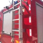Adjustable Aluminum Extension Ladder , Aluminum Alloy Fire Truck Ladder