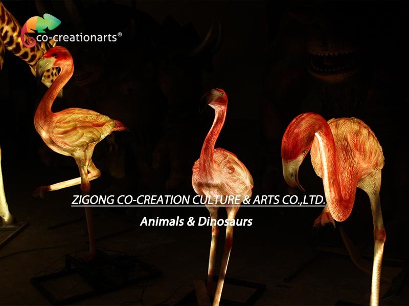 CE Customise Fiberglass Animal Statues Flamingo