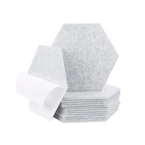 Quality Self Adhesive Sound Absorbing Hexagon Acoustic Wall Panels Polyester Acoustic Panels wholesale