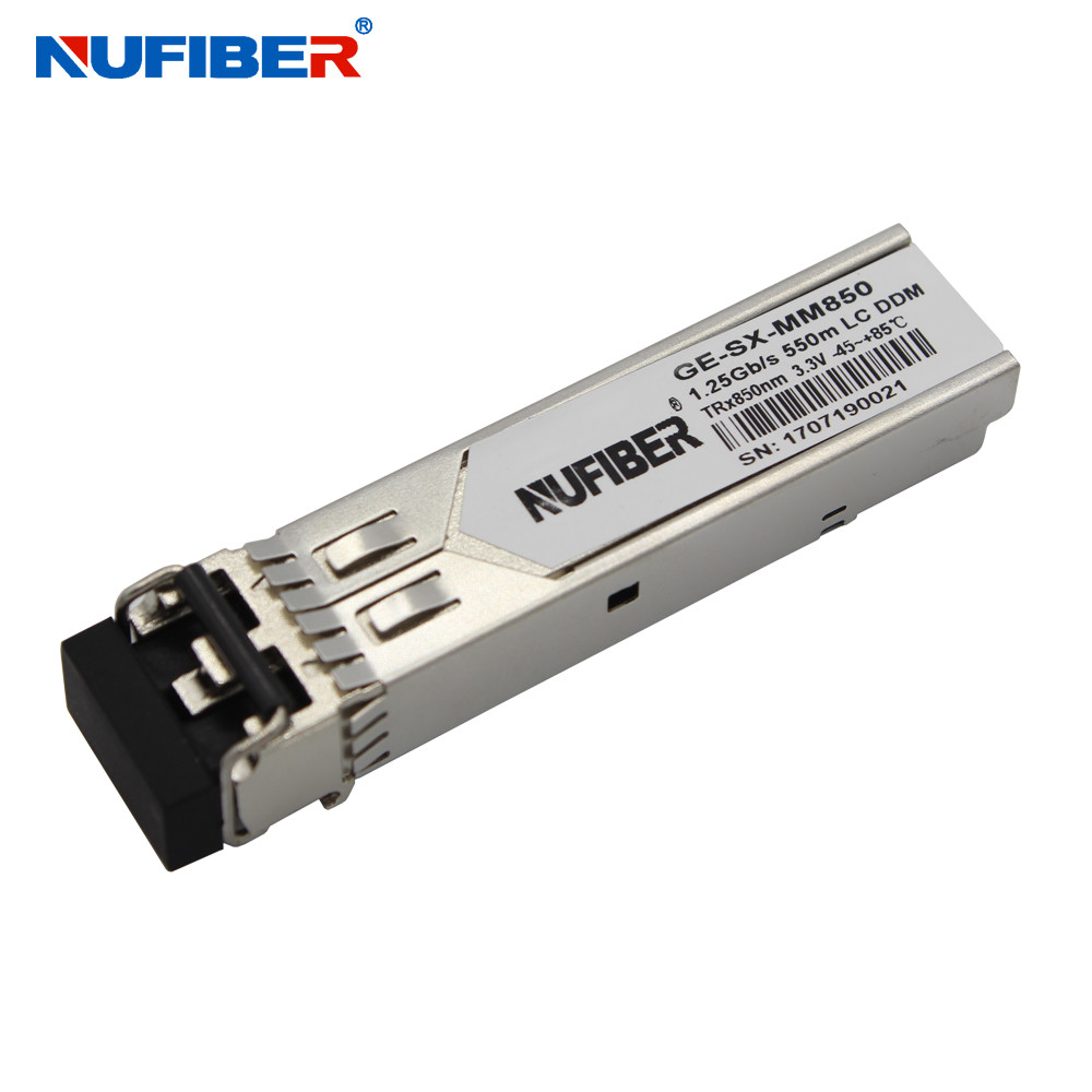 1.25G Multimode 850nm 0.55km LC DDM Gigabit MMF SFP Module