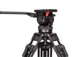 Professional Video Shooting Carbon Fiber Tripod 75mm Bowl Diameter with Single