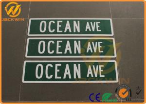 Quality Diamond Grade Reflective Aluminum Road Safety Sign For Ocean Ave SGS Approval wholesale