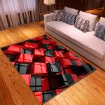 New 3D three-dimensional large carpet door mat, black and white vortex living