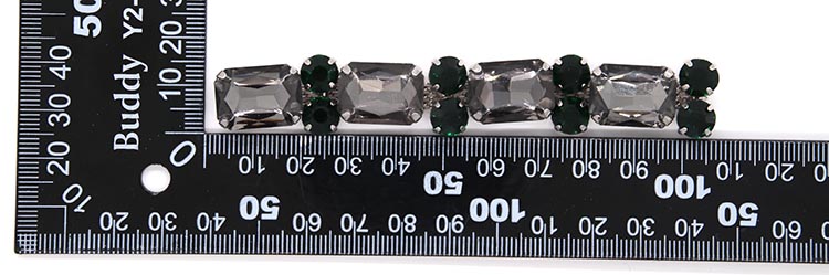 Promotion Fashion Jewelry Rhinestone Shoe Buckles 105mm*15mm Size