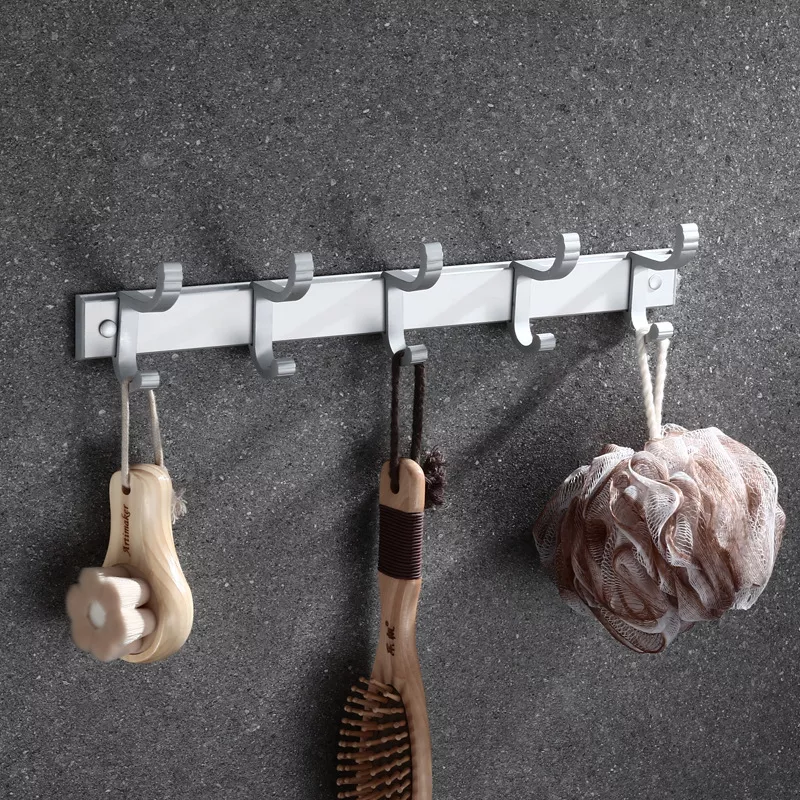 Modern Design Decor Stainless Steel Black Wall Mount Towel Rack Toilet Holder Bathroom Accessories Set Organizer