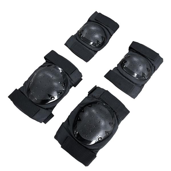 One Size Fits Black Color Roller Skating Elbow and Knee Pads for Sport