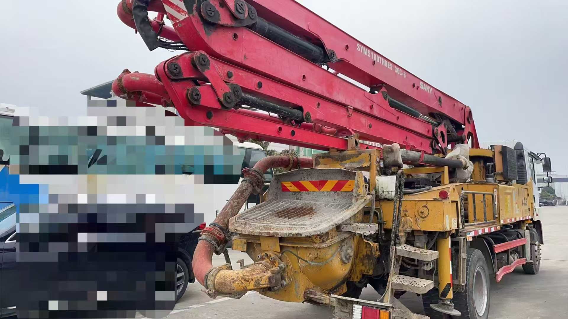 Sany 30m concrete pump truck parameters "SYM5180THBES concrete pump truck configuration"