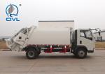 White Sinotruck Howo 4 x 2 8L 8-12m3 White Color Compacted Garbage truck