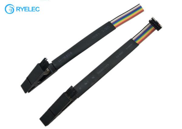 Custom 2.54mm Pitch IDC (2x5) 10p To SOIC16 Connector Short Flat Rainbow Ribbon