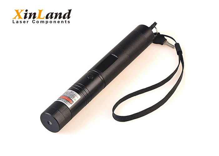 Beam Flashlight 532nm Green Laser Pointer Pen Adjustable Safety Key