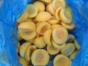 Quality Crop Thoroughly Cored Peeled IQF Frozen Natural Yellow Peach Halves wholesale