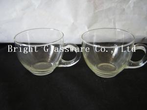 Quality glass ice cream cup with handle, Ice Cream Bowls, glass tea set in hotel wholesale