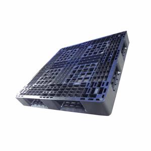 Quality Black Polypropylene Rackable Plastic Pallets 43x43 Heavy Duty wholesale