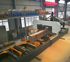 Quality Large Diameter Log Cutting Used Heavy Duty Saw Hydraulic Horizontal Wood Band Sawmill Price wholesale