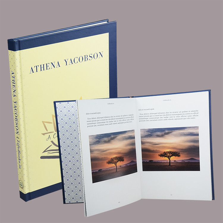 A4 High Bright Hardcover Book Printing High grade Natural Paper Material