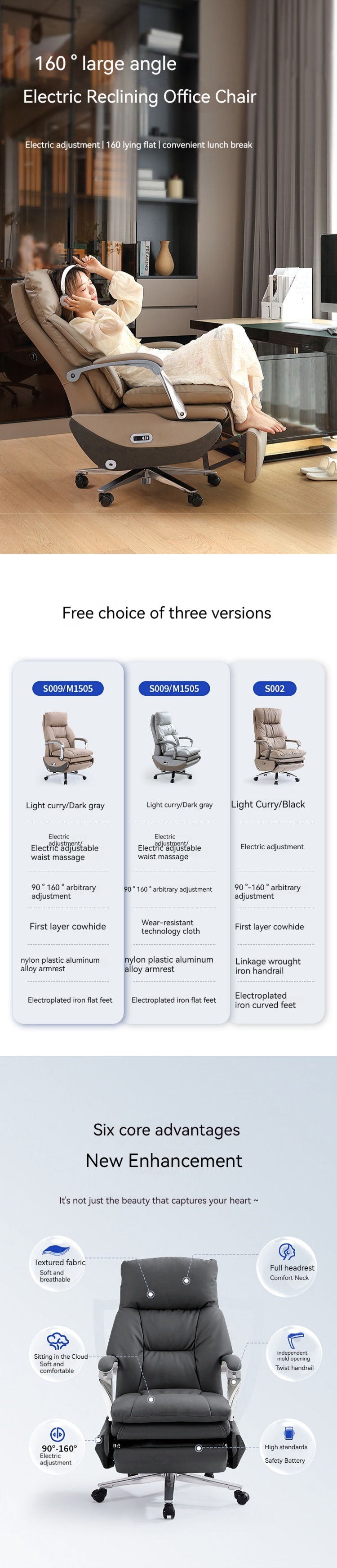 Stainless Steel Tall Office Chair with Self-Attaching Armrests and Reclining Function