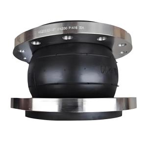 Quality Single Ball Rubber Joints For Pipes With Metal Flange Epdm Rubber Flexible Bellows wholesale