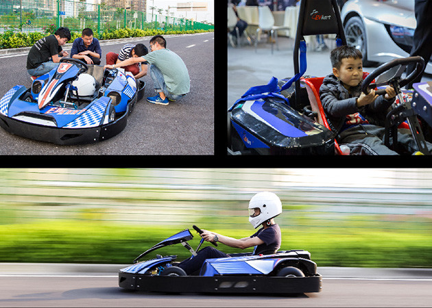 4kw High Speed Junior Racing Go Kart With 3 Forward Gears