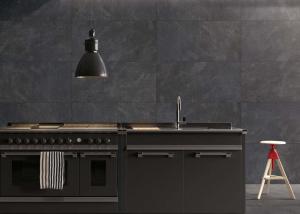 Quality 24&quot;X24&quot; Modern Porcelain Tile Black Color 1200x600 Mm Long Life Span wholesale