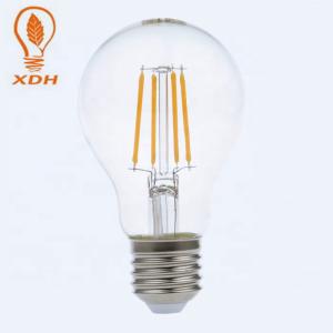 Quality A60 LED Filament Bulb 220V 240V 7W 806LM Ra80 Dimmable Edison Light Bulbs wholesale