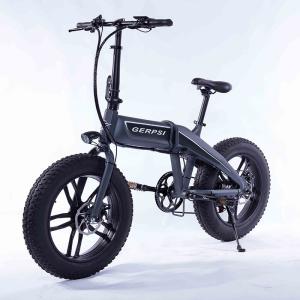 Quality High Speed 20 Inch Electric Bicycle , 350W 500W Folding Fat Tire Electric Bike wholesale