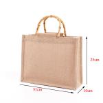 Natural Handmade Jute Bags Tote Eco Friendly Hessian Shopping Bags
