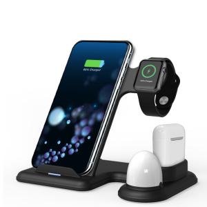 Quality Desktop 4 In 1 15W Multi Function Wireless Charger Night Light Station wholesale
