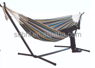 Portable Outdoor Folding Hammock 200kg Capacity Double Hammock With Stand