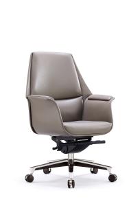 Quality luxury modern PU leather medium back office manager chair wholesale