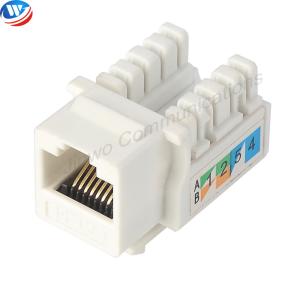 Quality Dual IDC Cat5e Keystone Jack Female Connector wholesale