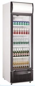 China Commercial Upright Beverage Cooler Refrigerator With High Efficiency EC Fans,350L No Frost Beverage Showcase on sale