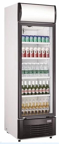 Commercial Upright Beverage Cooler Refrigerator With High Efficiency EC Fans