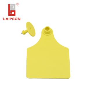 Quality 98*73mm Cattle Cattle Ear Tags Laser Number For Farm Management wholesale