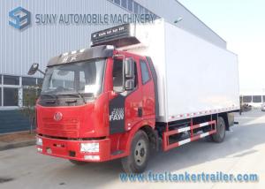 Quality 180 HP FAW J6 4x2 Refrigerator Van Truck Load 10T Box Volume 30 Cubic wholesale
