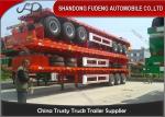 20ft 40ft container flat bed semi trailer, flat pack trailers price