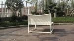 3pcs Beautiful White Outdoor Rattan Sofa Set For Swimming Pool
