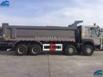 8x4 Heavy Duty Dump Truck 12 Wheelers 40-50 Tons Loading Euro II Emission