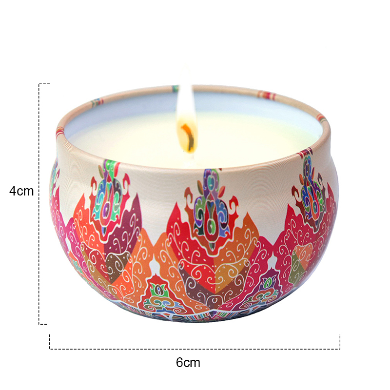 60mm Vegan Soy Candles , Handmade Long Lasting Smelling Candles Persimmon