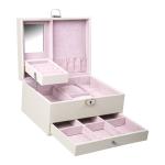 Medium Open Way Clamshell PU Leather Jewelry Set/Ring/Eearring/Necklace/Bracelet