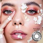 Eye Cosmetic Yearly Gray Contact Lens Colour 8.5mm Zero Power